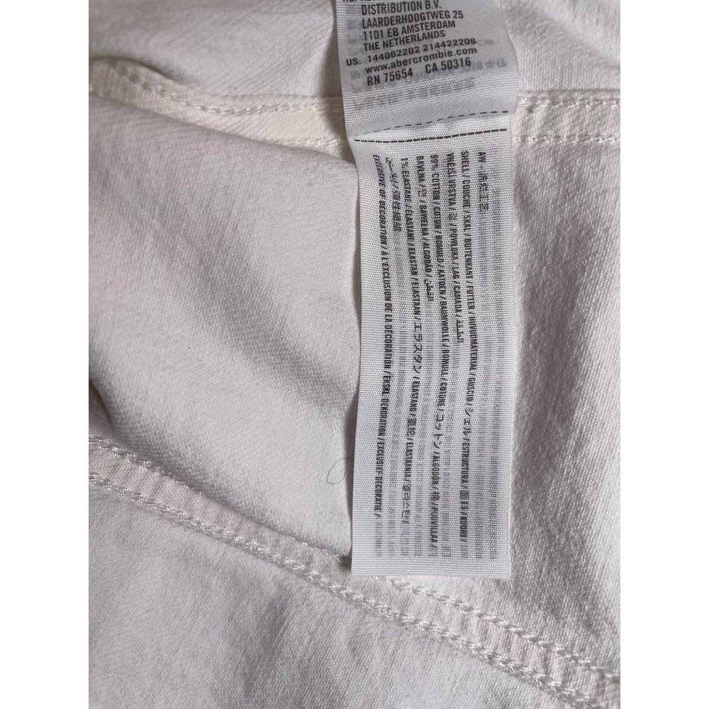 Abercrombie & Fitch White Denim Jacket - Picture 6 of 8